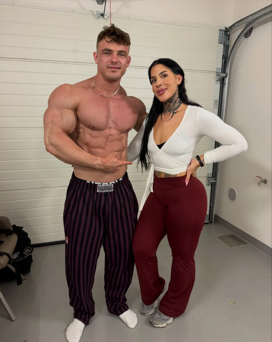 Oliver Prochazka en Kimberly na een pre-stage treatment